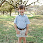 Everyday Will Boys' Performance Polo by LH Sport - Club Stripe Blue Green Children’s Wear