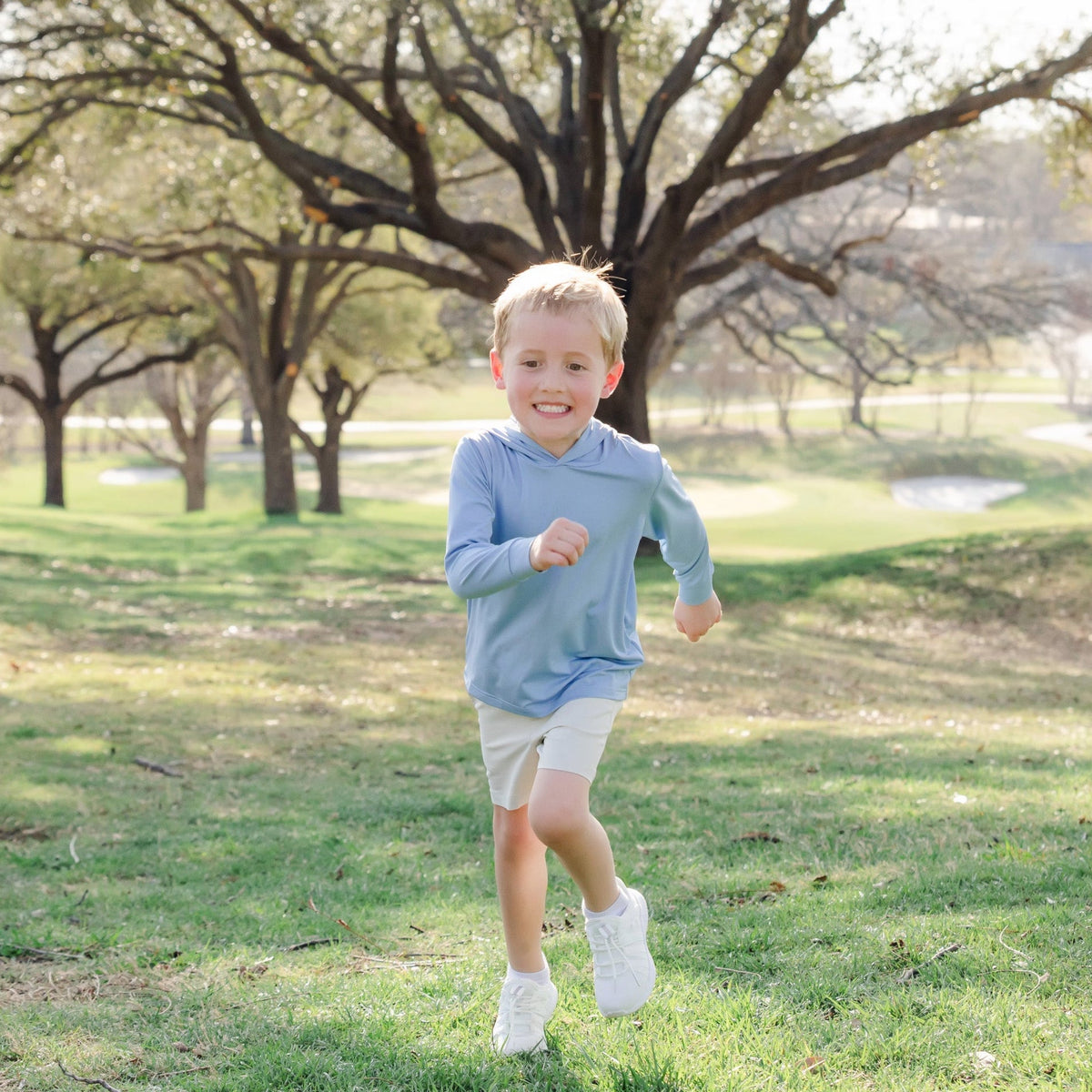 Grant Performance Hoodie by LH Sport - Bluestone soft cotton kids fashion wear