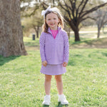 Blair Girls' Performance Pullover by LH Sport - Boho Flora Hot Pink Navy outfit perfect for everyday wear