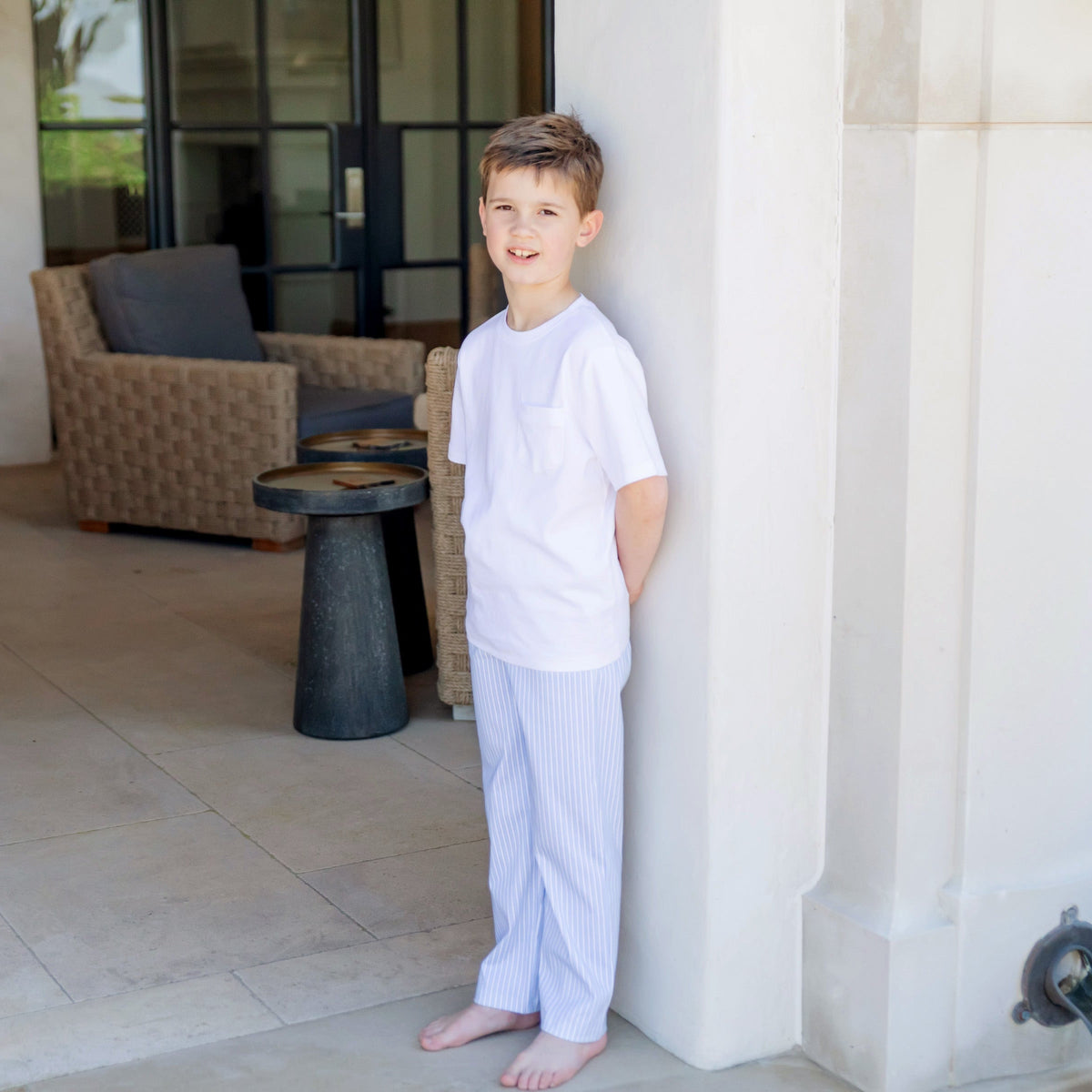 Beckett Boys' Hangout Pant - Classic Stripe outfit perfect for everyday wear