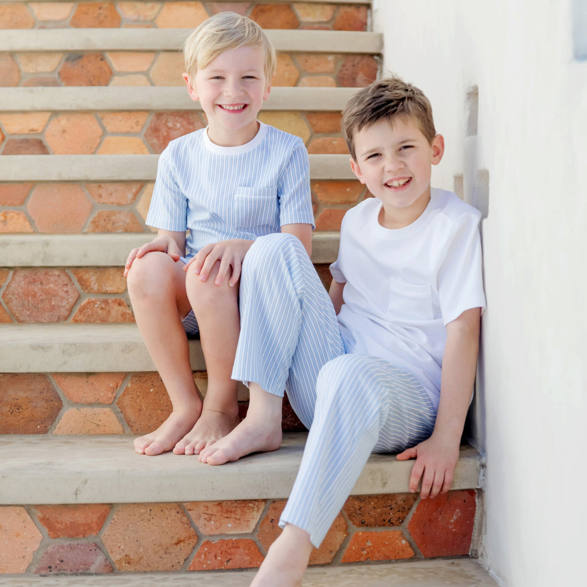 Beckett Boys' Hangout Pant - Classic Stripe soft cotton kids fashion wear