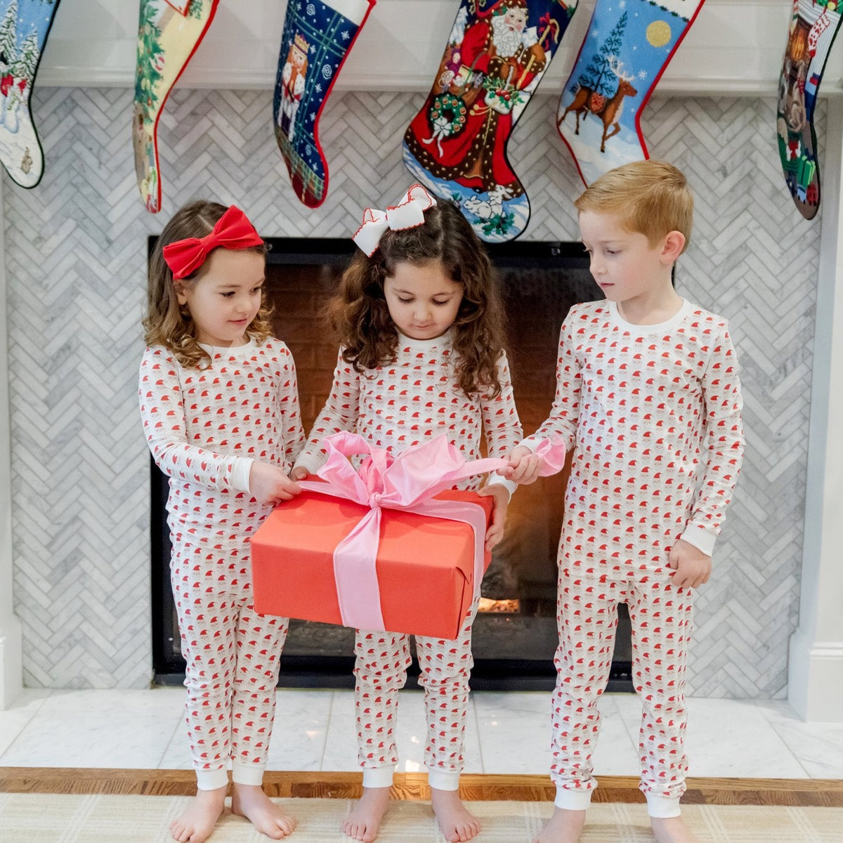 Grayson Pajama Pant Set - Whimsical Santa outfit perfect for everyday wear