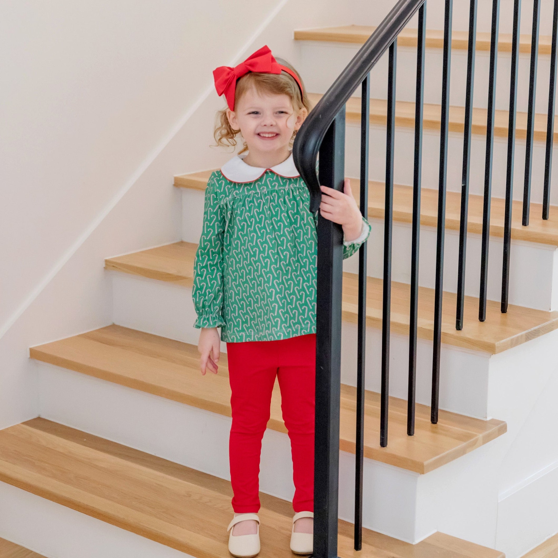 Morgan Set Girls' Legging Set - Candy Cane Lane