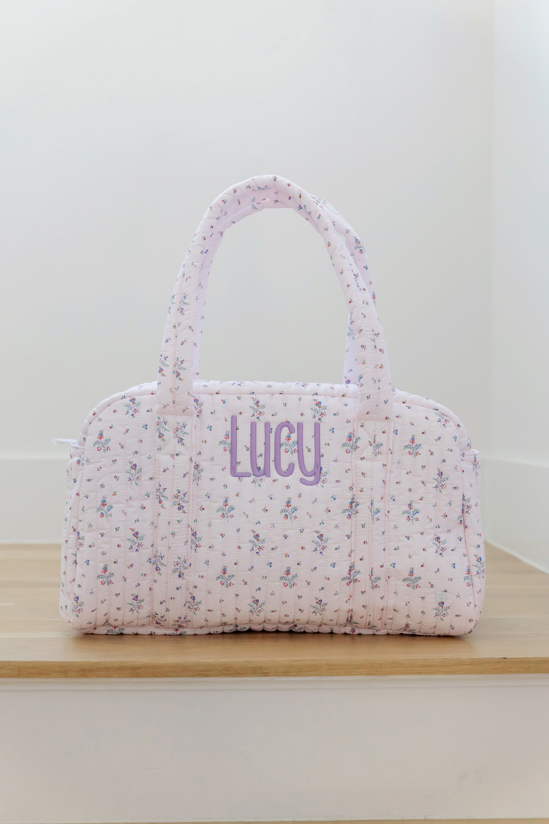 Quilted Grande Duffel Fleurie by TRVL Design stylish kids outfit collection