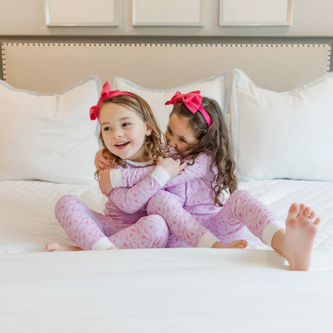 Ava Girls' Pajama Pant Set - Pink Savanna Safari outfit perfect for everyday wear