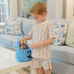 Charles Boys' Short Set - Preppy Pumpkins Cool outfit perfect for everyday wear