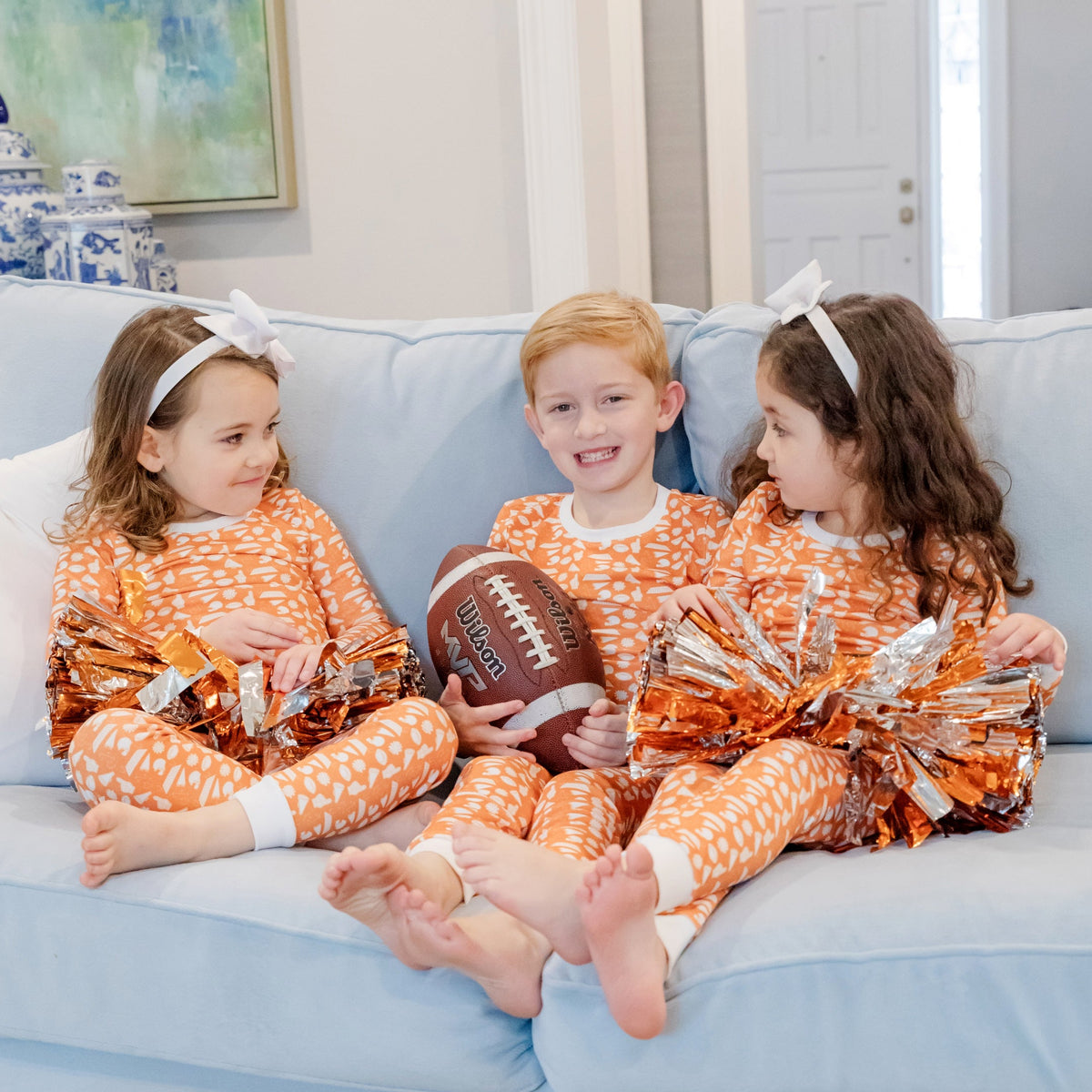 Grayson Pajama Pant Set - Pep Rally Orange outfit perfect for everyday wear