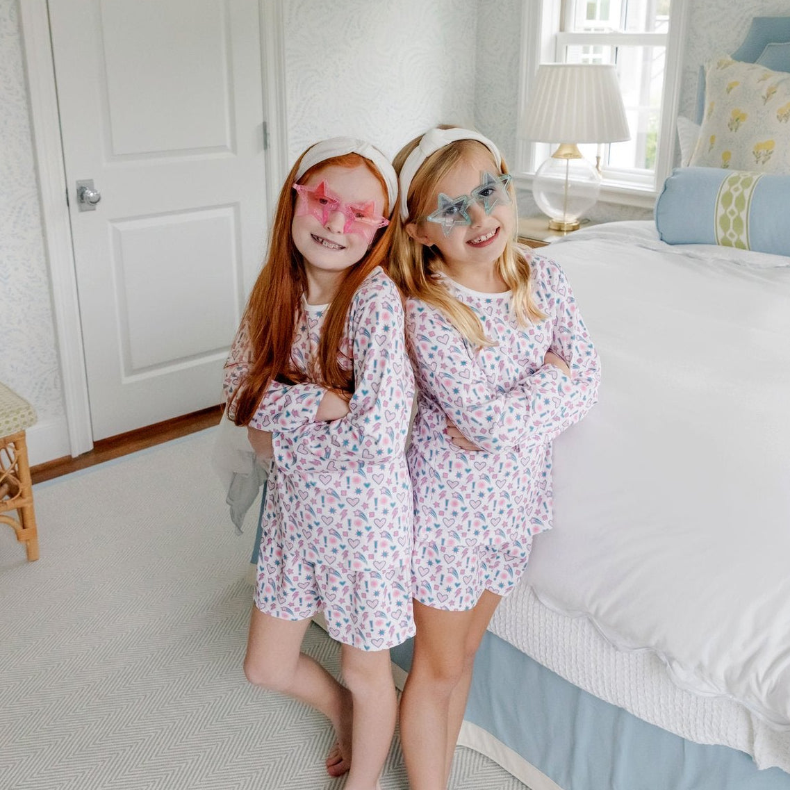 Sophie Girls' Short Set - Cosmic Crush soft cotton kids fashion wear