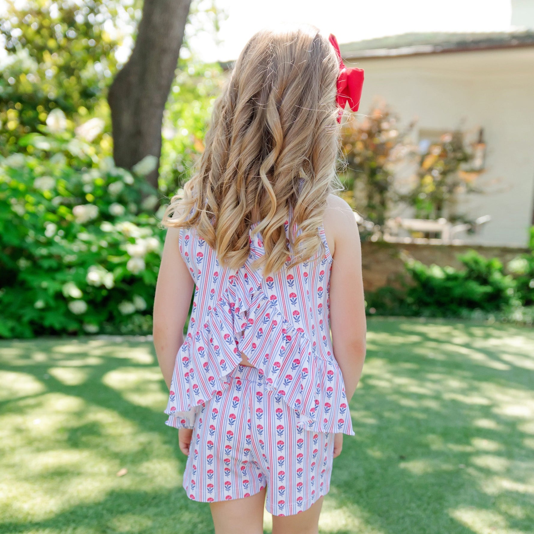 Poppy Girls' Short Set - Liberty Floral designer outfit for kids