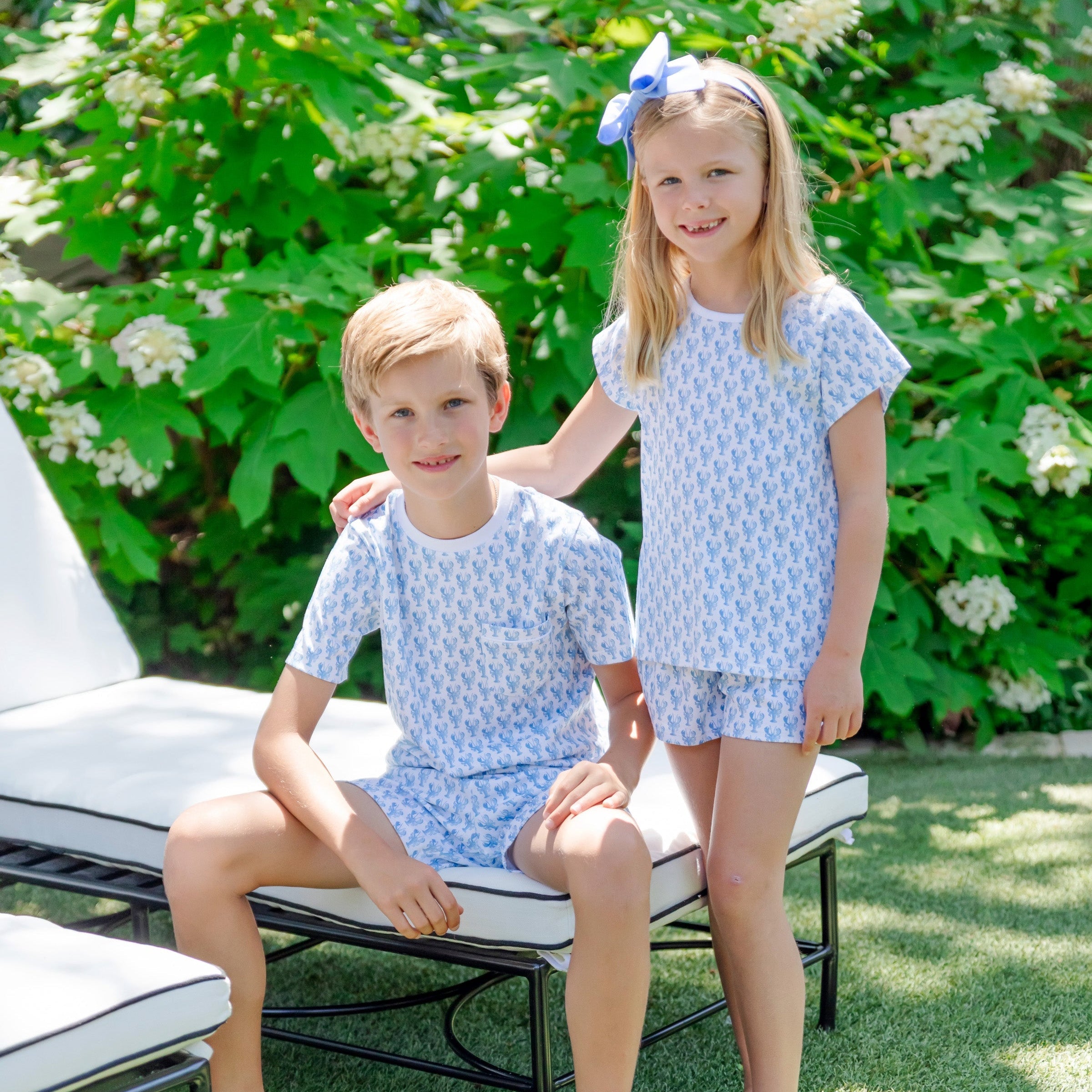 Charles Boys' Short Set - Maine Lobsters