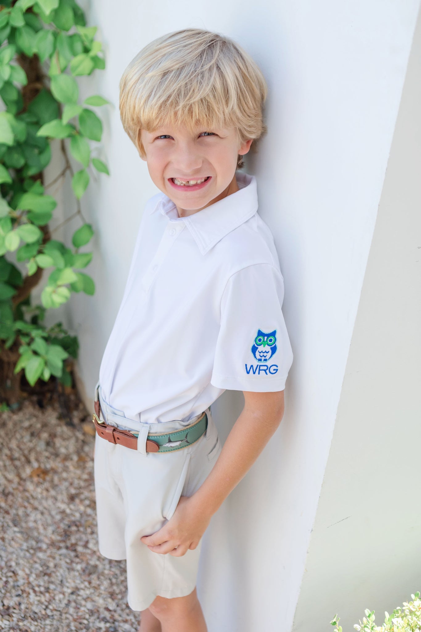 Will Boys' Performance Polo by LH Sport - White