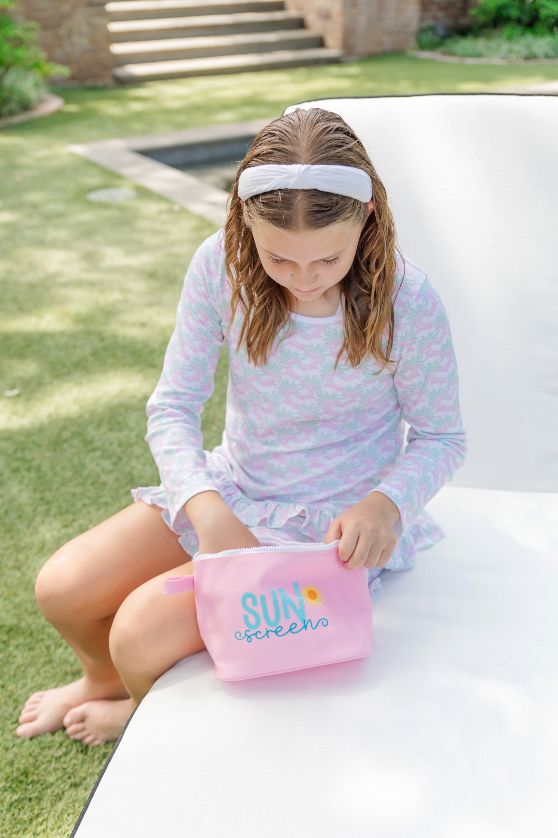 Buy Skipper Coated Canvas Peony by TRVL Design kids clothing online