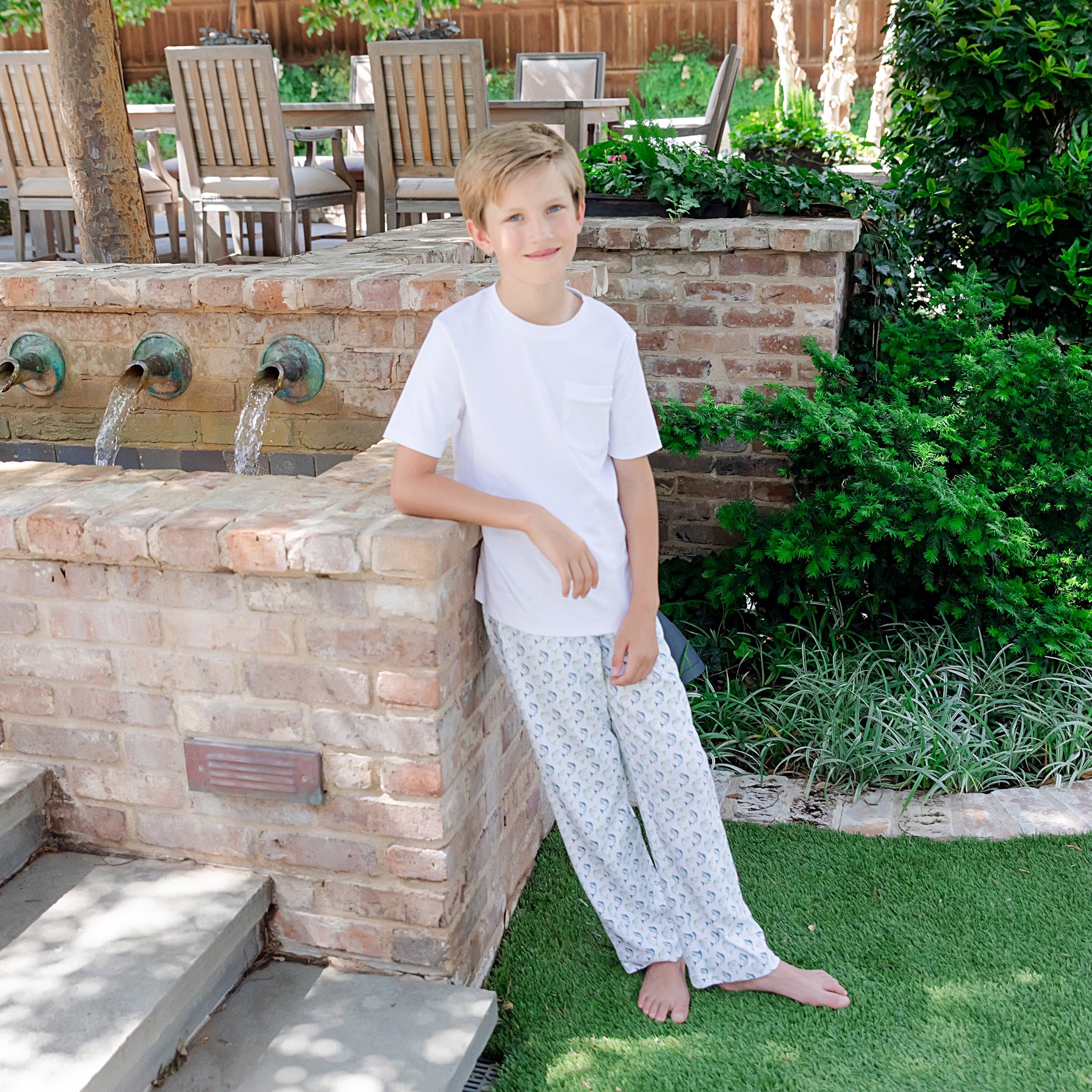 Beckett Boys' Hangout Pant - Jumping Trout