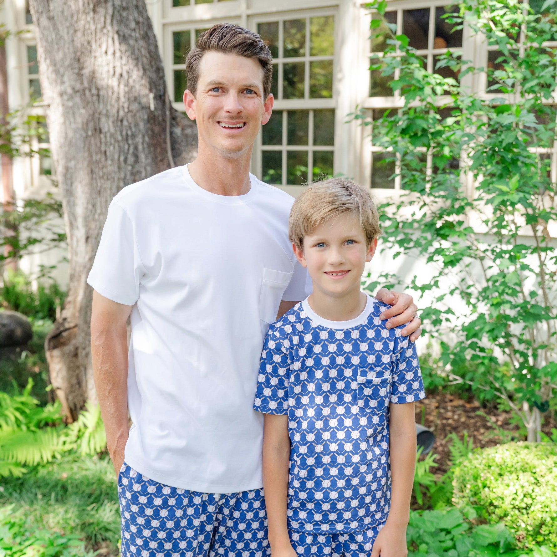 Charles Boys' Short Set - Up at Bat Baseball stylish kids outfit collection