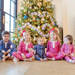 Everyday Parker Zipper Pajama - Christmas Candy Pink Children’s Wear