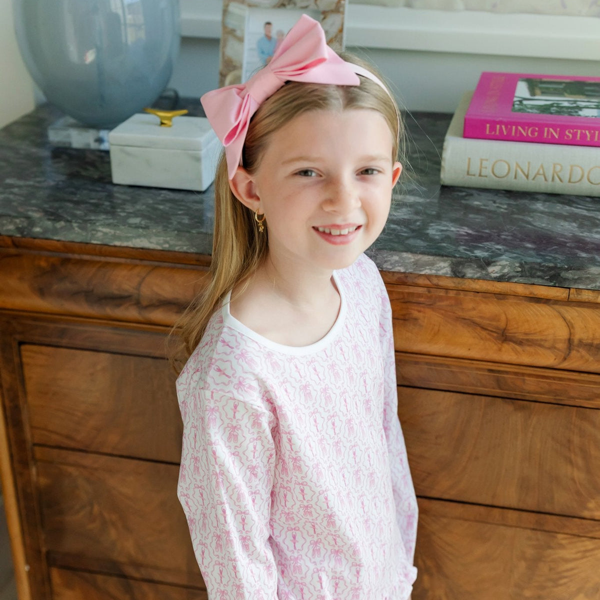 Rorie Girls' Short Set - Ballet and Bows soft cotton kids fashion wear