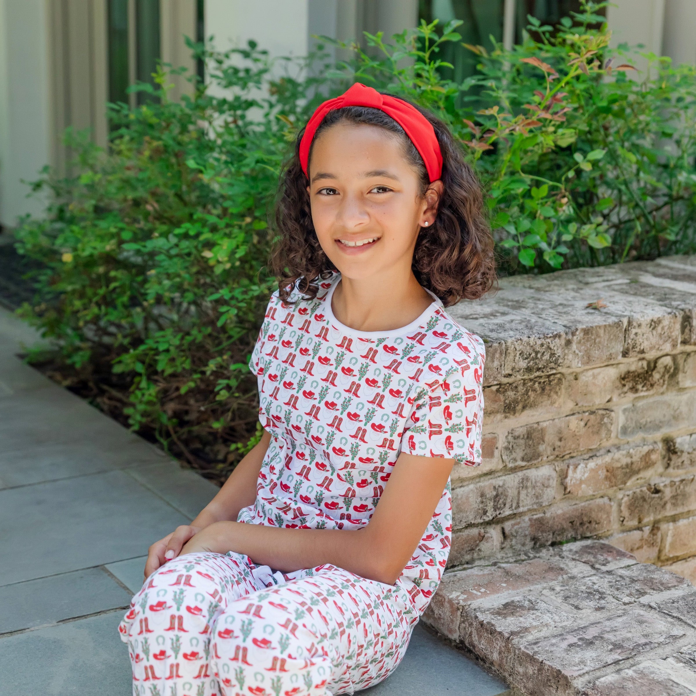Merrick Girls' Pant Set - Cowboy Christmas