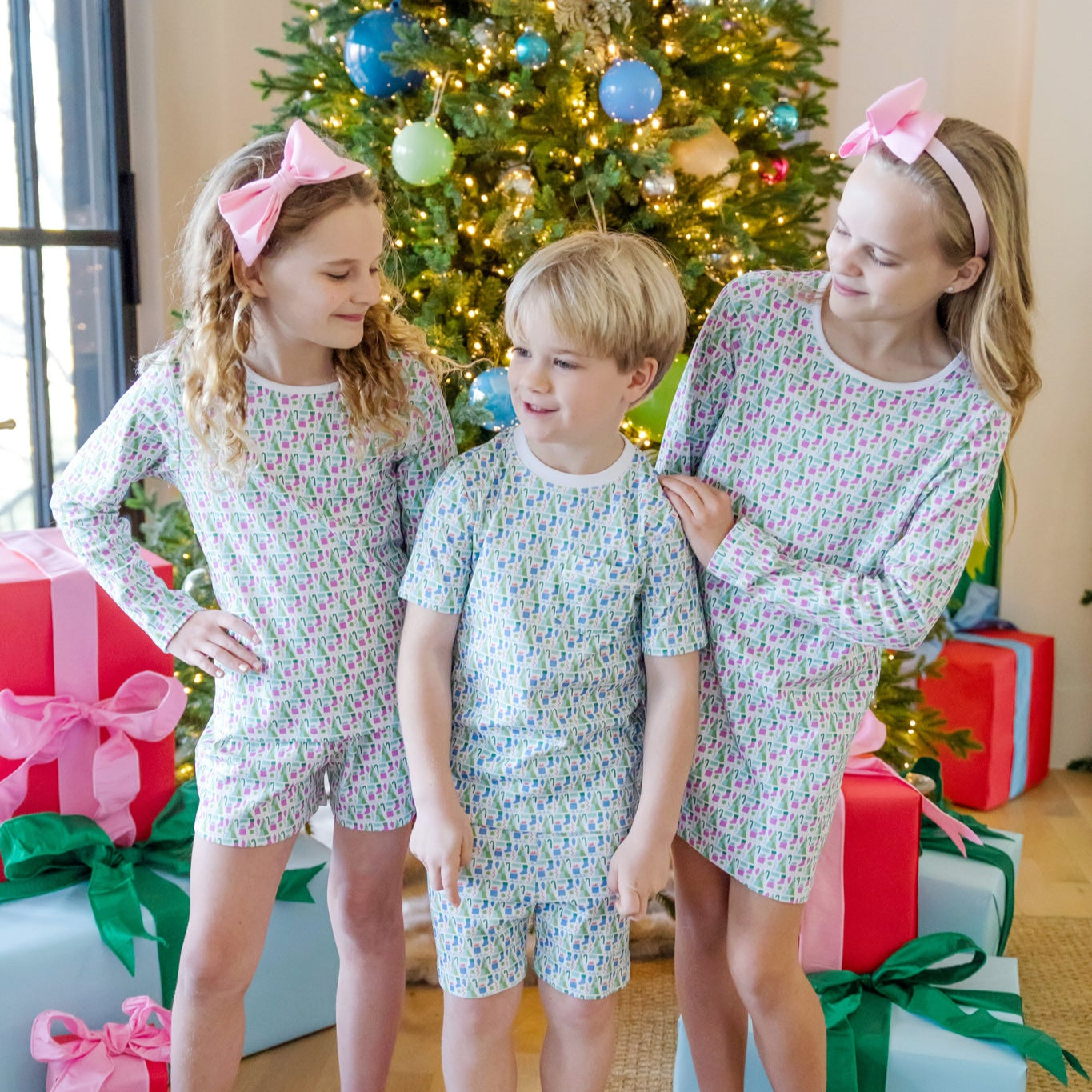 Charles Boys' Short Set - Mod Holiday Blue