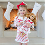 Emersyn Doll Dress - Whimsical Santa soft cotton kids fashion wear