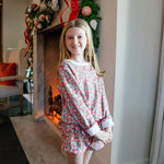 Stella Girls' Sweatshirt Short Set - Floral Noel outfit perfect for everyday wear