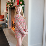 Stella Girls' Sweatshirt Short Set - Floral Noel outfit perfect for everyday wear