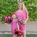 Emery Girls' Short Set - Pep Rally Red soft cotton kids fashion wear