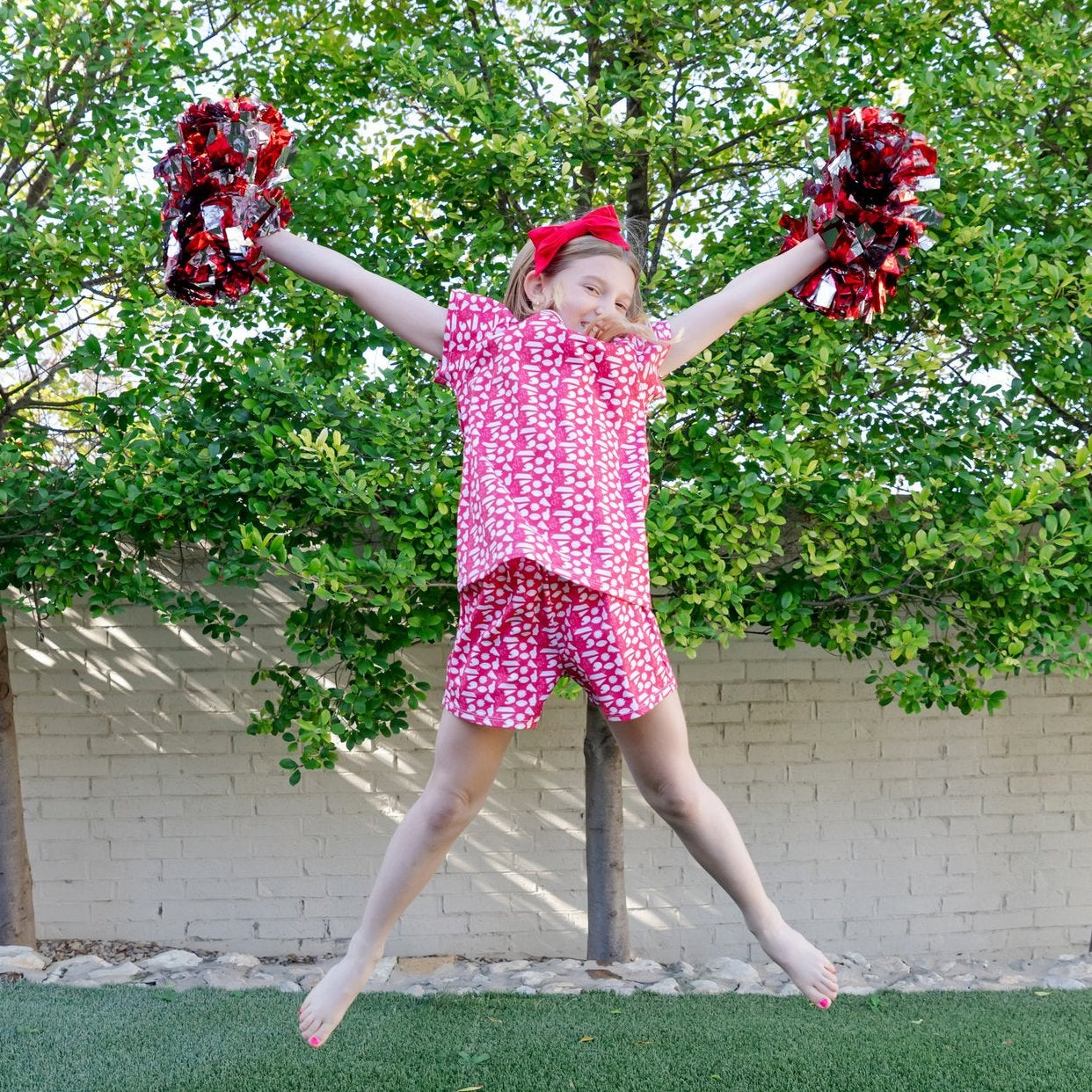 Everyday Emery Girls' Short Set - Pep Rally Red Children’s Wear