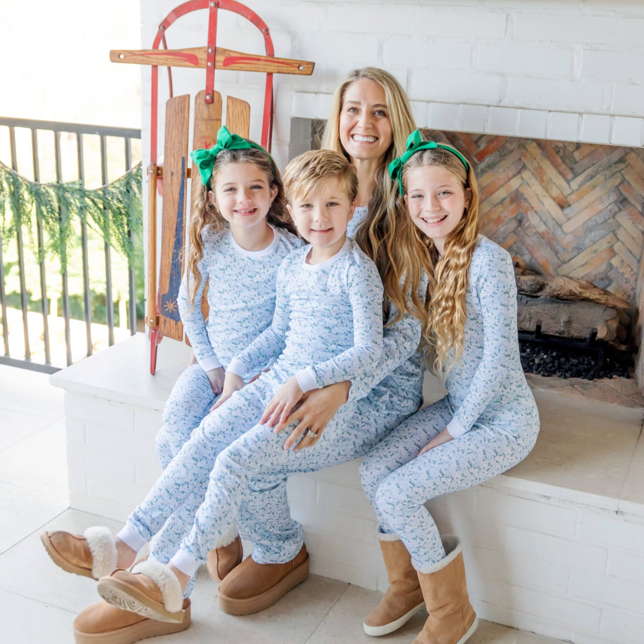 Grayson Pajama Pant Set - Snow-Capped Mountains