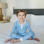Jack Boys' Pajama Pant Set - African Elephants Blue outfit perfect for everyday wear