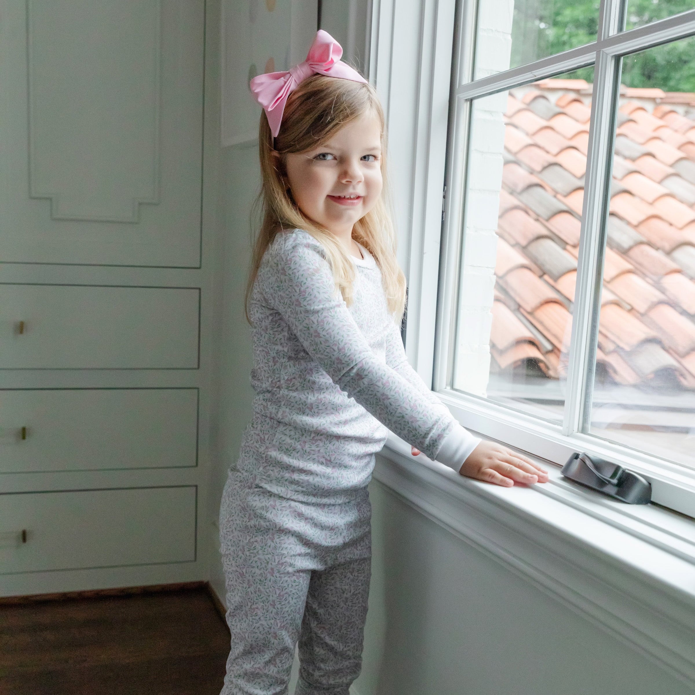 Ava Girls' Pajama Pant Set - Garden Soiree