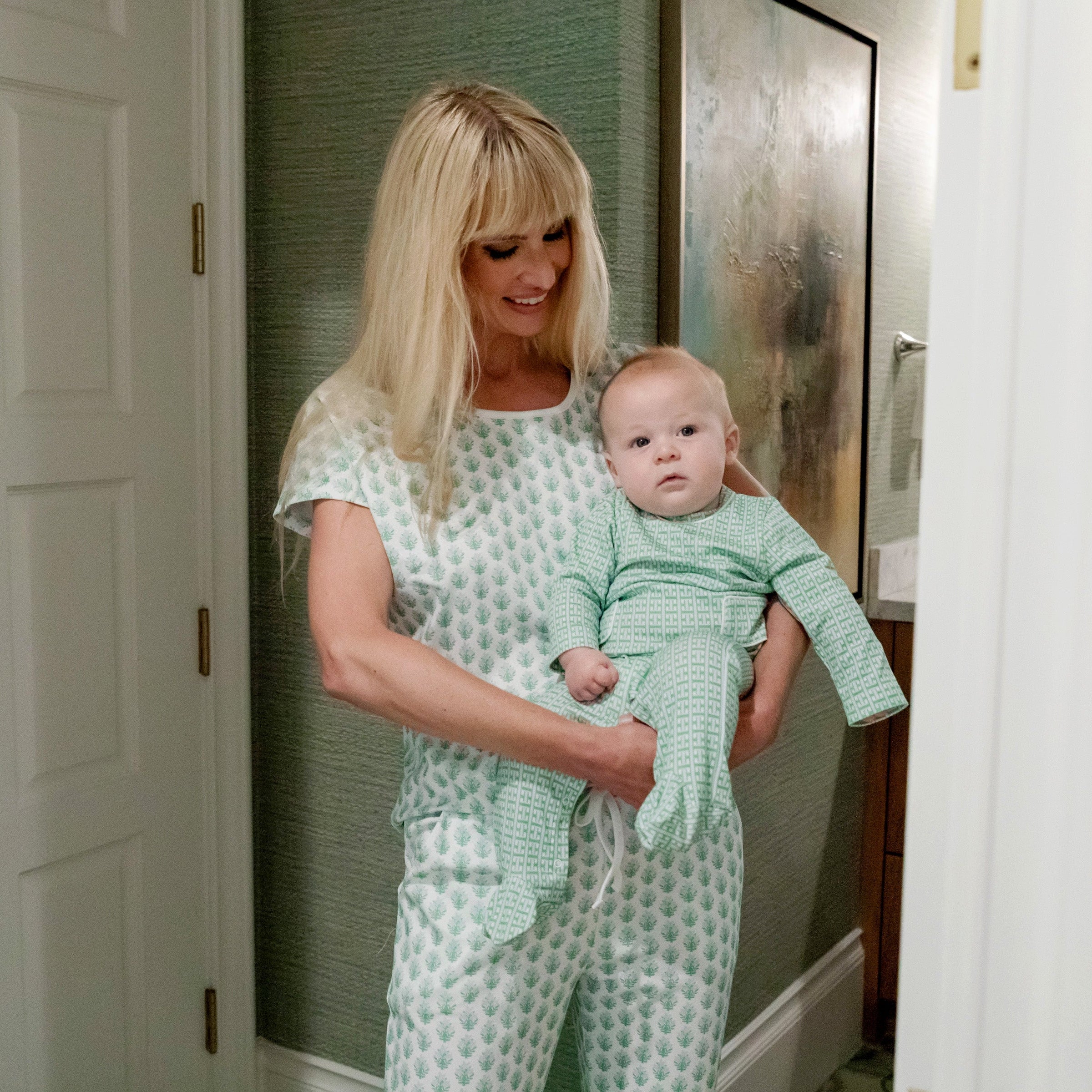 Marcia Women's Pima Cotton Pajama Pant Set - Primrose Proper