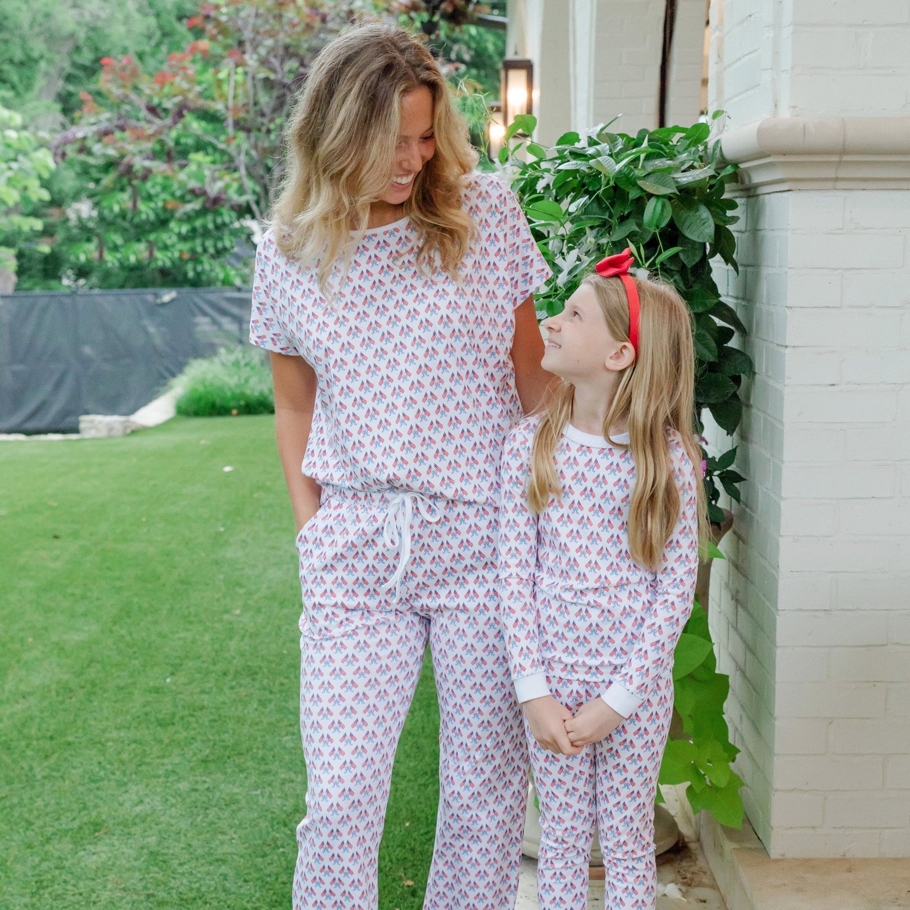 Ava Girls' Pajama Pant Set - Stars, Stripes and Bows stylish kids outfit collection
