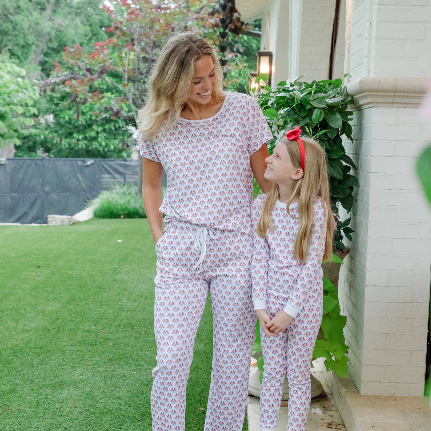 Marcia Women's Pajama Pant Set - Stars, Stripes and Bows stylish kids outfit collection