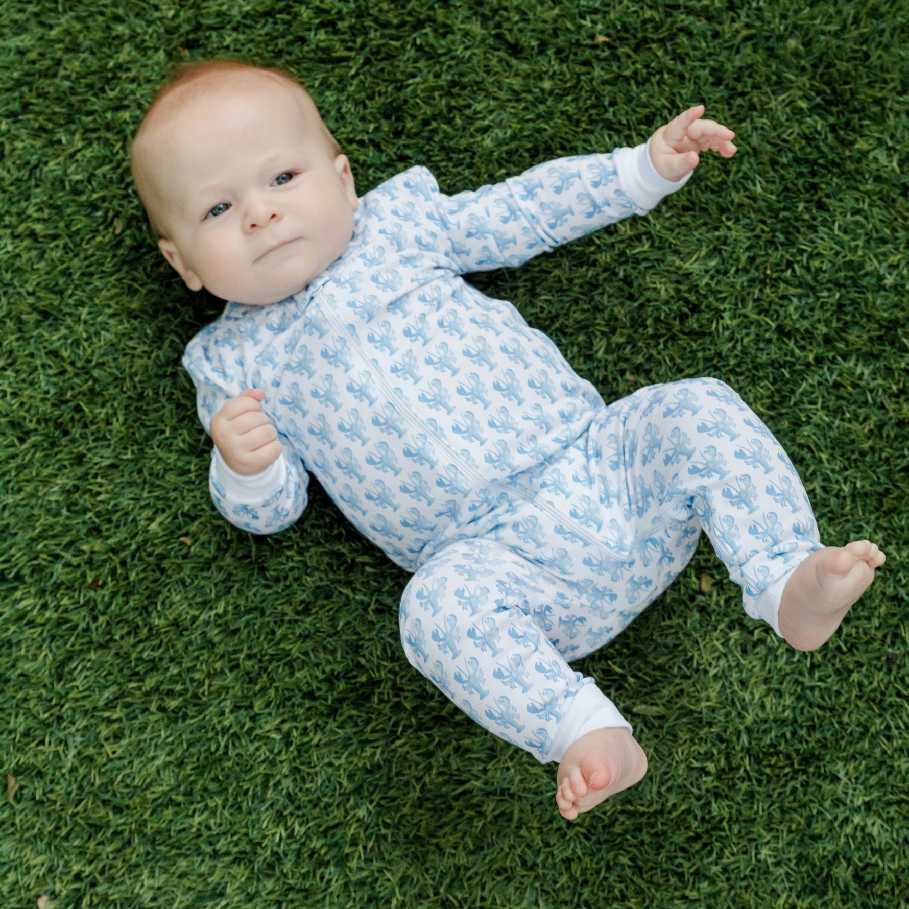 Buy Parker Zipper Pajama - Maine Lobsters kids clothing online