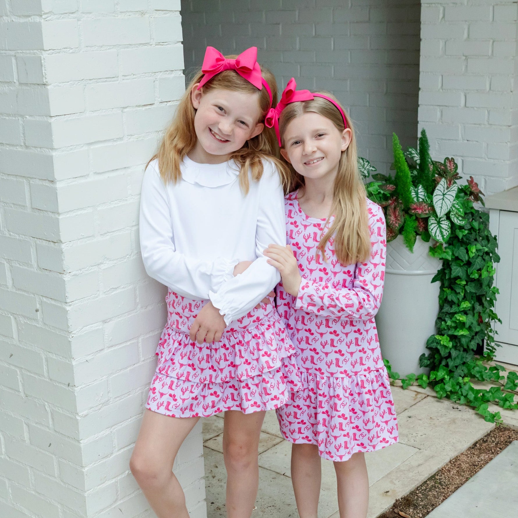 Lily Girls' Dress - Wild West Pink stylish kids outfit collection