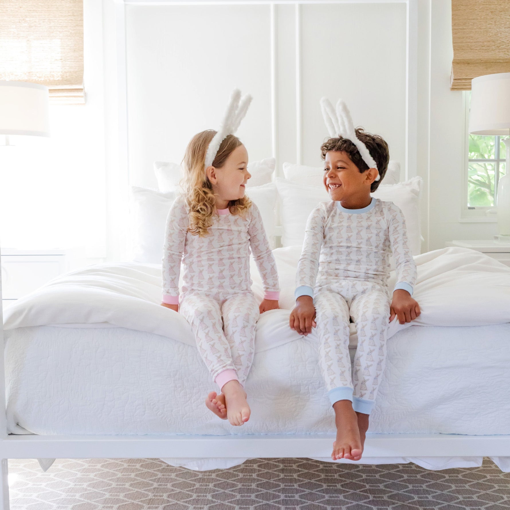 Grayson Girls' Pajama Pant Set - Easter Bunnies Pink stylish kids outfit collection