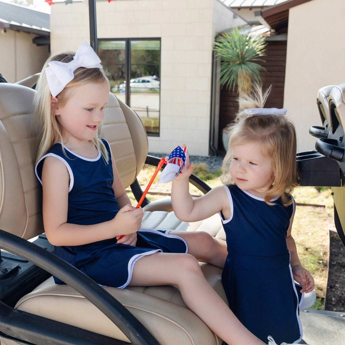 Taylor Girls' Performance Dress by LH Sport - Navy stylish kids outfit collection