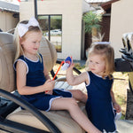 Taylor Girls' Performance Dress by LH Sport - Navy stylish kids outfit collection