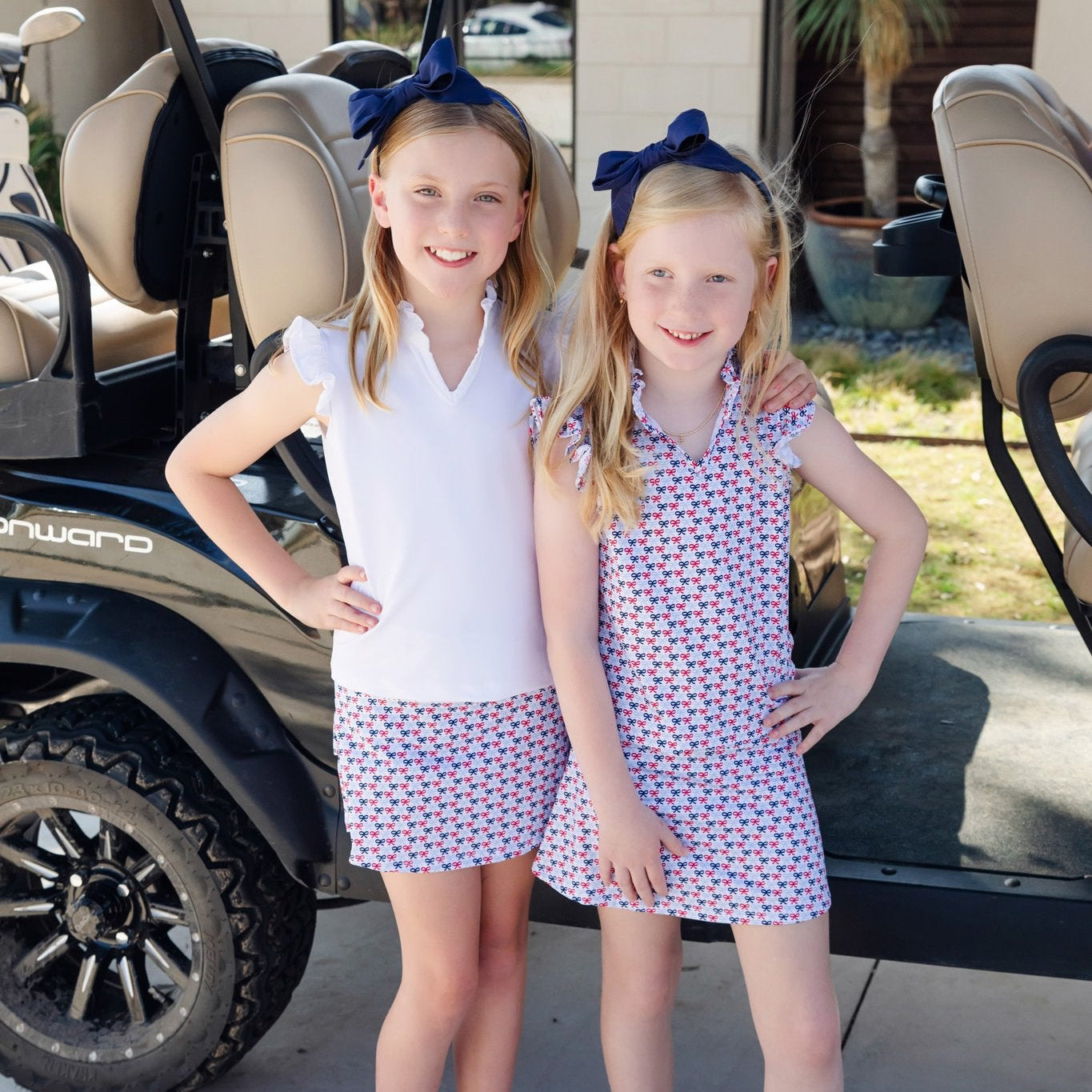 Margot Girls' Performance Skirt by LH Sport - Put A Bow On It Patriotic outfit perfect for everyday wear