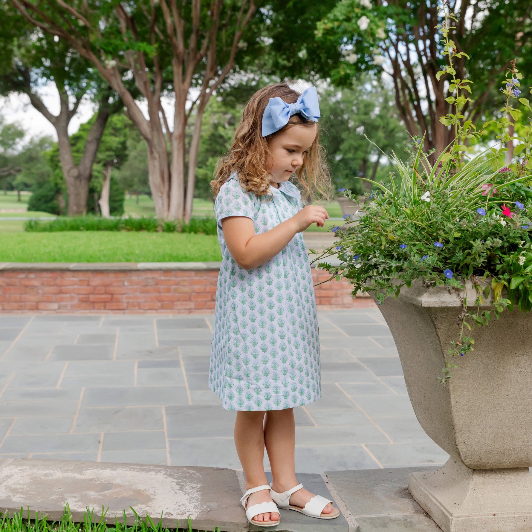 Kate Girls' Woven Dress - Primrose Proper designer outfit for kids