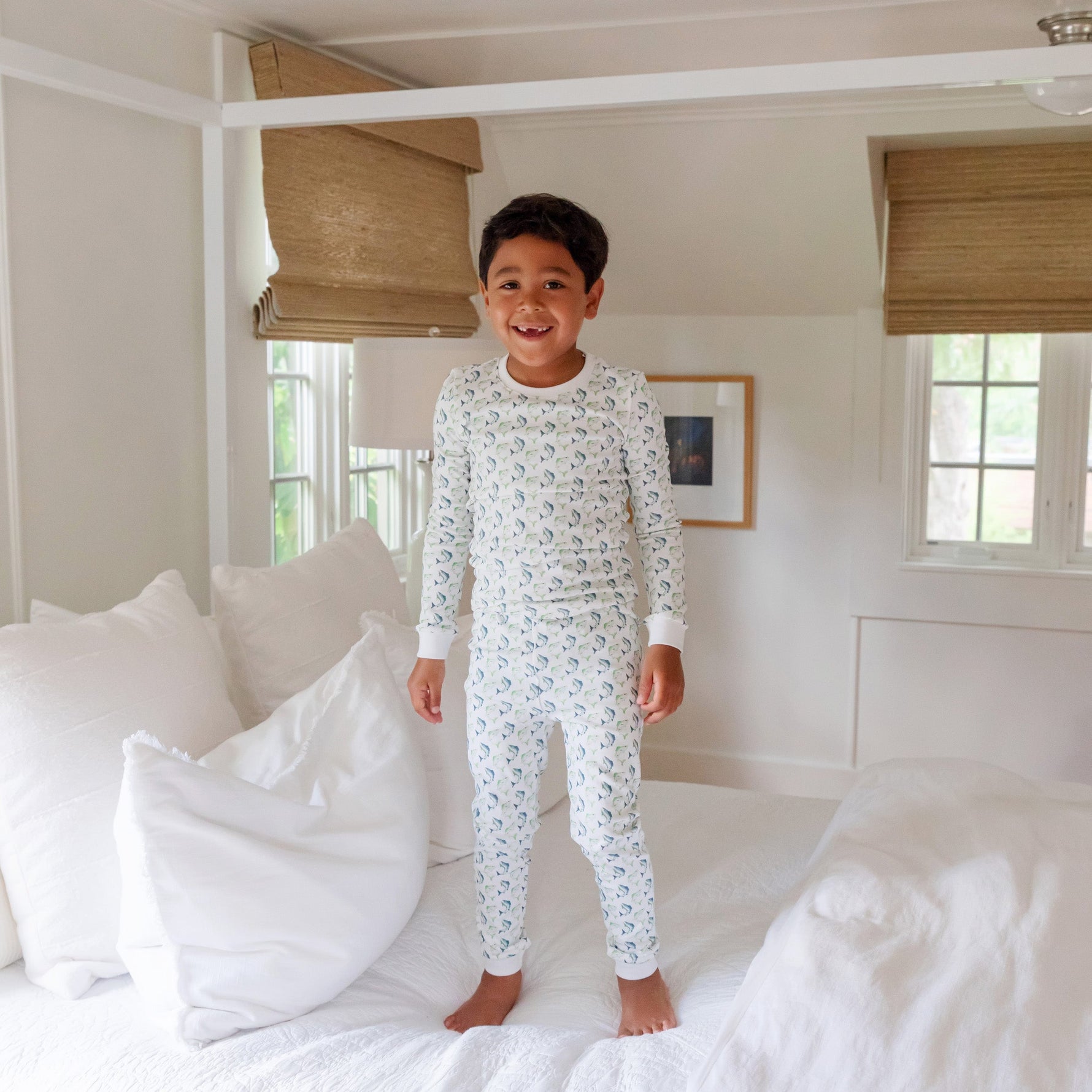 Grayson Boys' Pajama Pant Set - Jumping Trout stylish kids outfit collection
