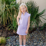 Ellie Girls' Sleeveless Performance Top by LH Sport - Petal Pop Purple outfit perfect for everyday wear