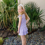 Margot Girls' Performance Skirt by LH Sport - Petal Pop Purple soft cotton kids fashion wear