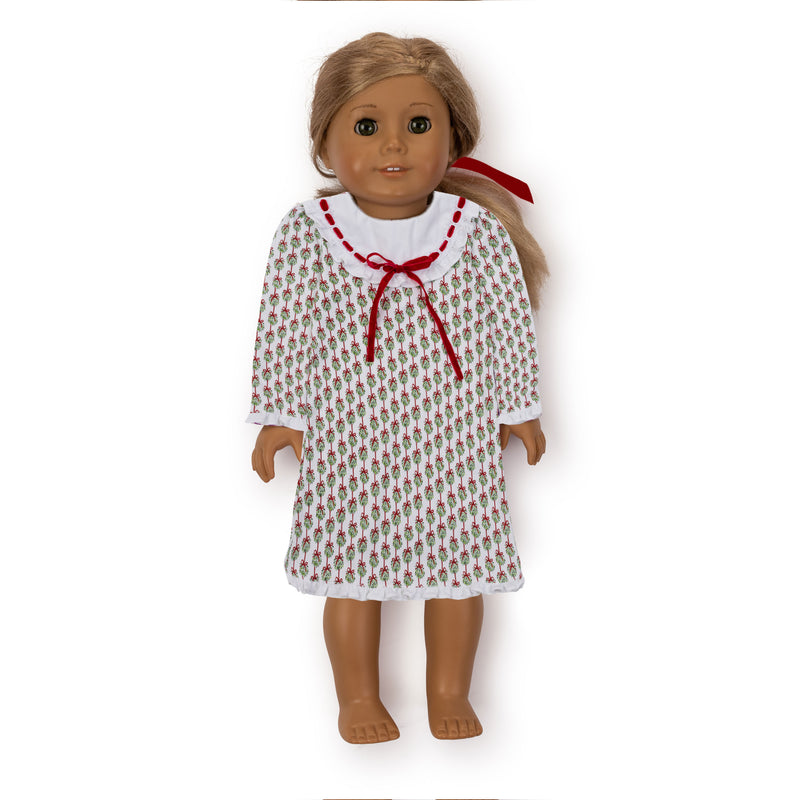 Emersyn Doll Pima Cotton Dress - Merry Mistletoe