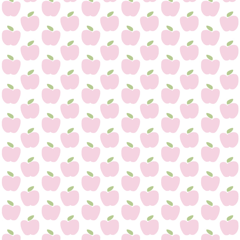 SALE Emery Girls' Pima Cotton Short Set - Apples Pink