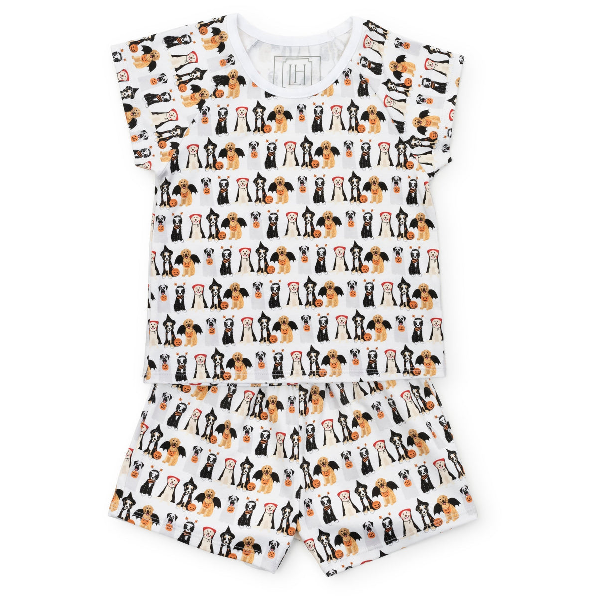 Everyday Emery Girls' Short Set - Halloween Pups Kidswear