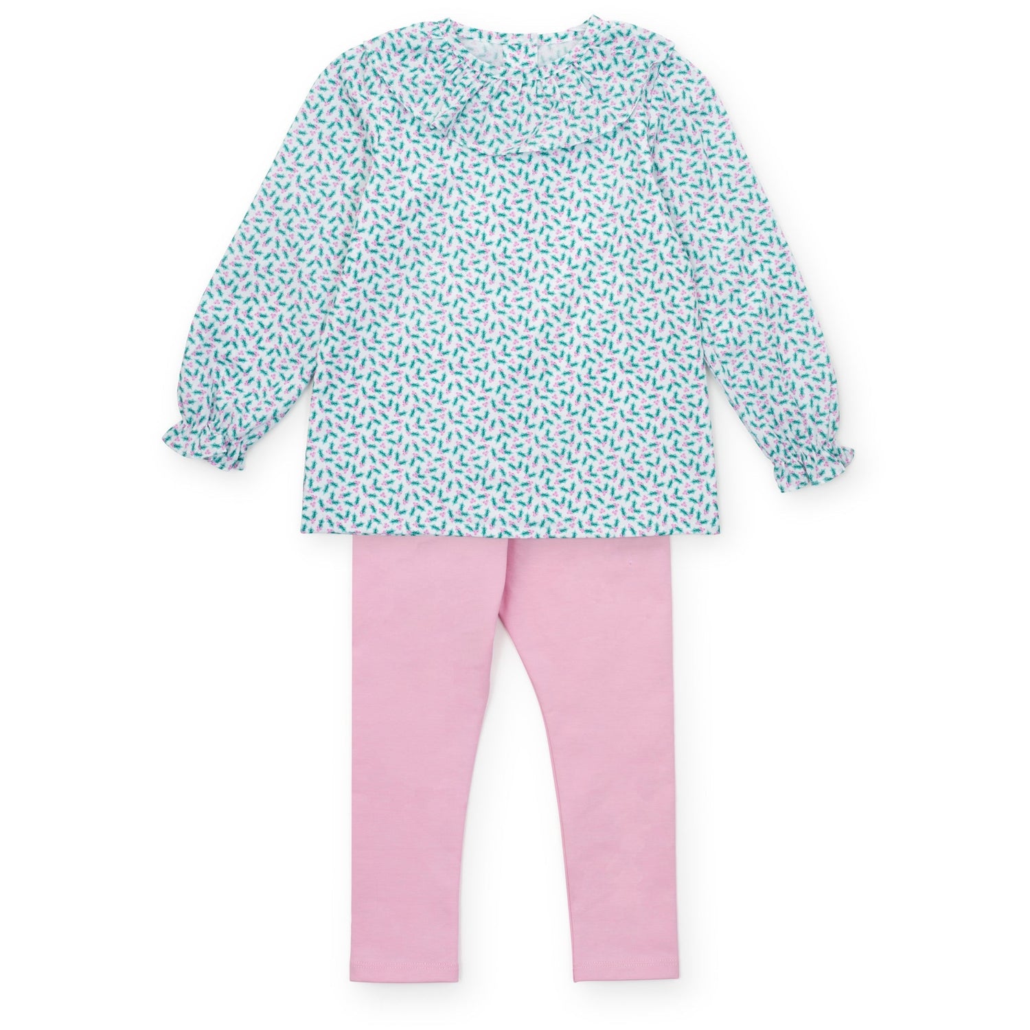 Emma Set Girls' Legging Set Holly Holiday