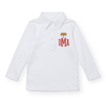 Everyday Uniform Finn Long Sleeve Polo - White Kidswear