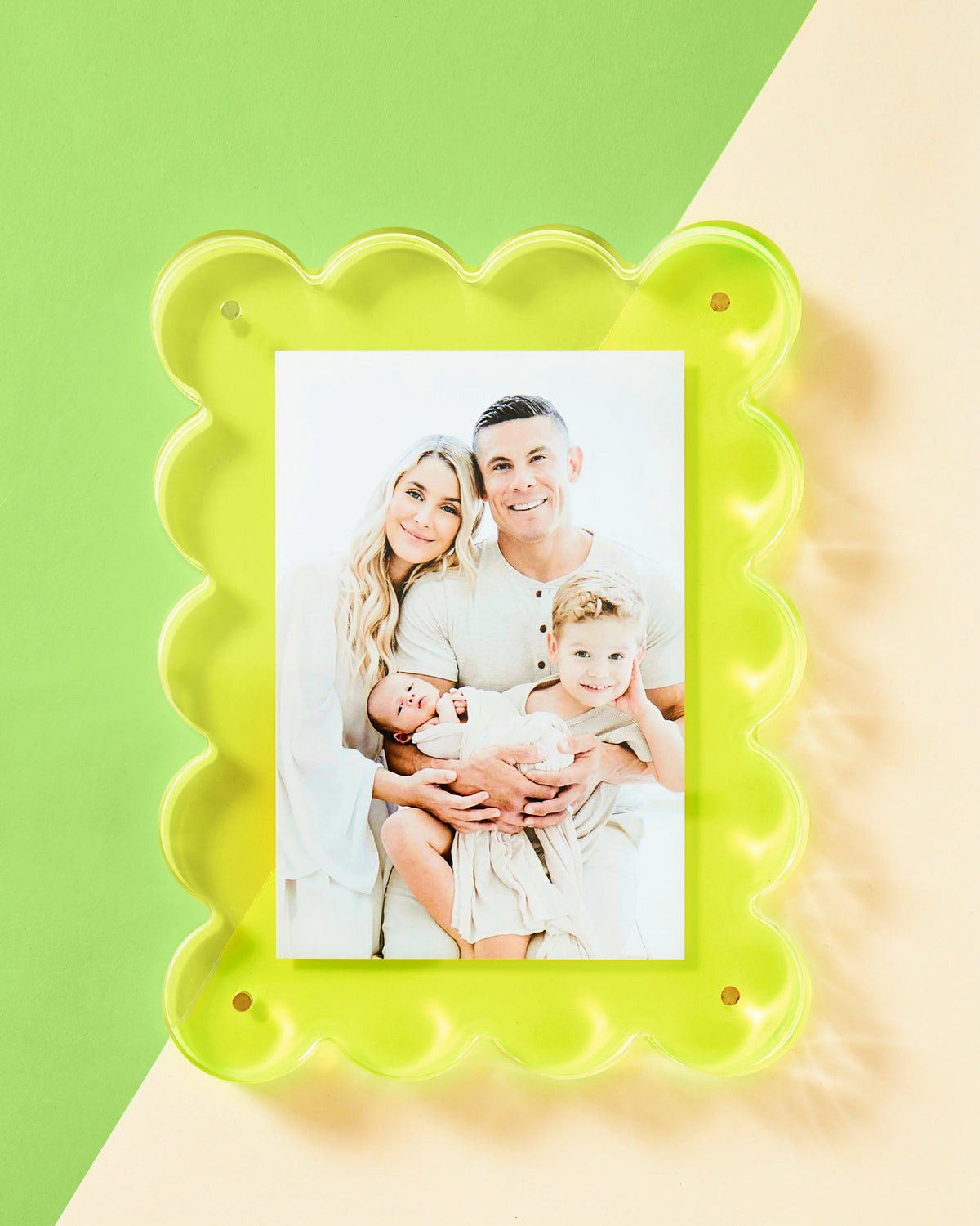 Everyday Acrylic Picture Frame - Neon Lime Kidswear