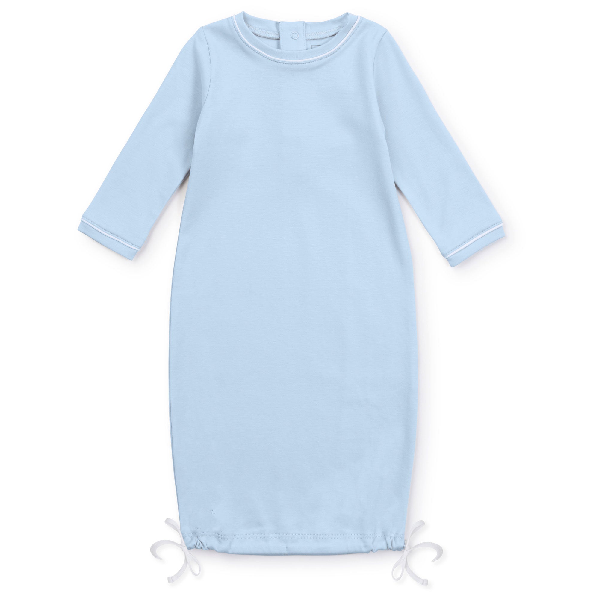 George Pima Cotton Daygown - Light Blue | Lila & Hayes